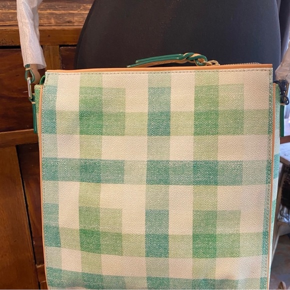 DOONEY & BURKE Large Coated Cotton Triple Zip Crossbody $160 $275. NWT - Picture 3 of 8